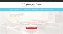 Desktop Screenshot of mountsinaifertility.com