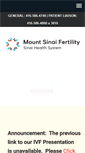 Mobile Screenshot of mountsinaifertility.com